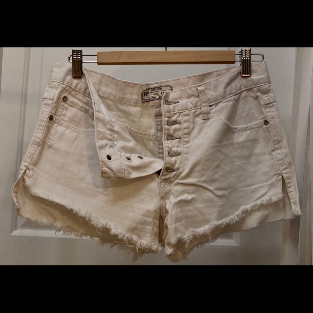 Free People Mid-Rise Jean shorts
